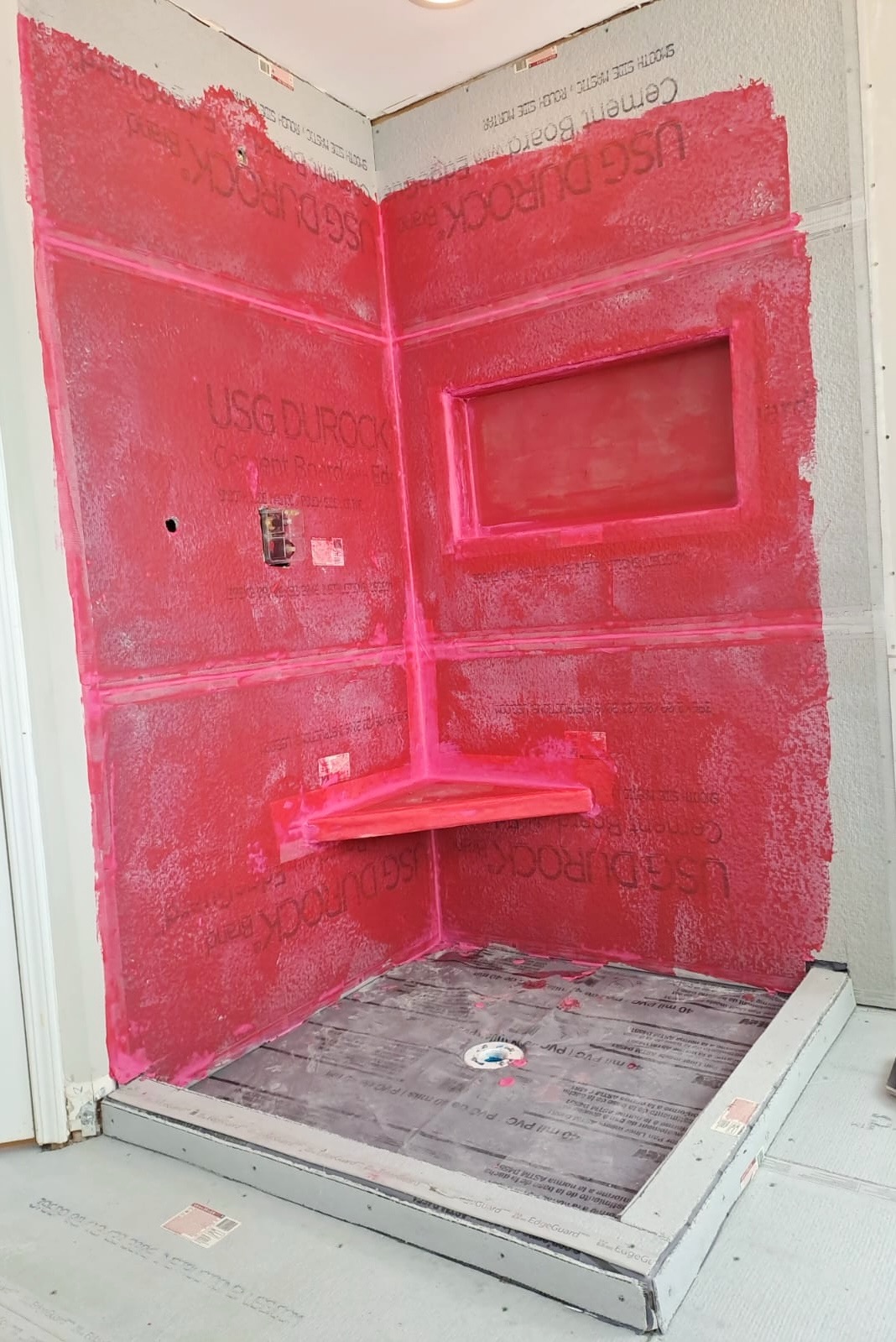Bathroom shower box build by Design Carpenter — after